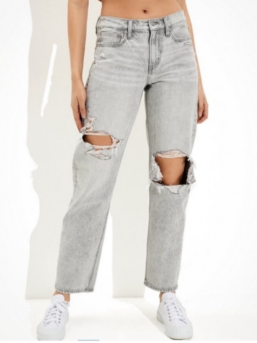 90s straight leg distressed jeans